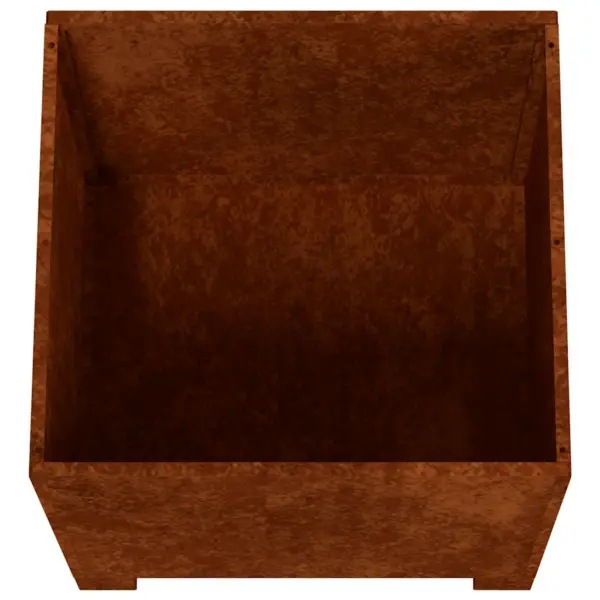 Jalgadega taimekastid Corten-terasest, 2 tk, roostes, 40 x 40 x 40 cm – 9