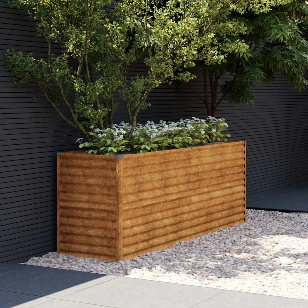 Corten terasest kõrgpeenar, roostepruun, 196 x 50 x 69 cm