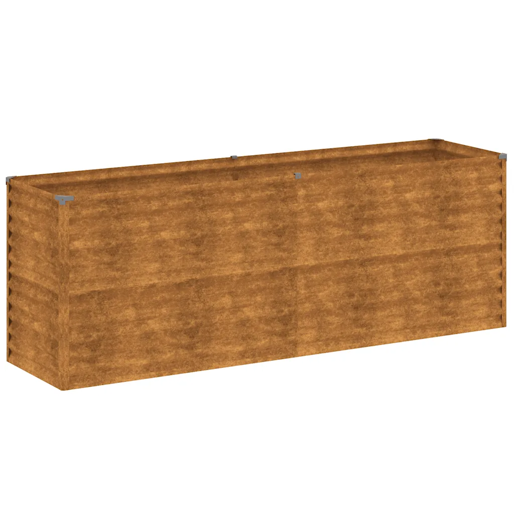 Corten terasest kõrgpeenar, roostepruun, 196 x 50 x 69 cm