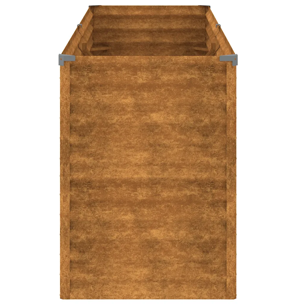 Corten terasest kõrgpeenar, roostepruun, 196 x 50 x 69 cm
