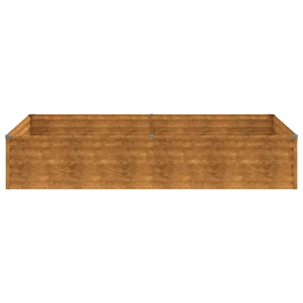 Corten-terasest aia taimekast, roostes, 195 x 100 x 36 cm – 4