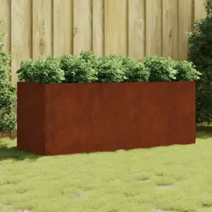 Corten-terasest taimekast, roostevärvi, 200 x 80 x 80 cm