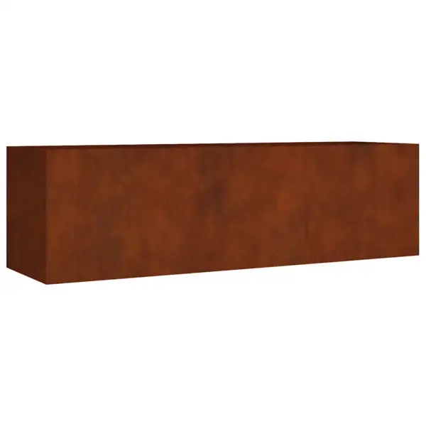 Corten-terasest taimekast, roostevärvi, 280 x 80 x 80 cm – 2