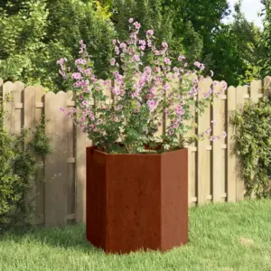 Corten-terasest taimekast, roostevärvi, 40 x 40 x 45 cm, põhjata