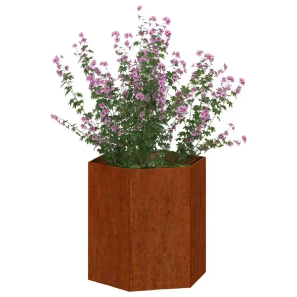 Corten-terasest taimekast, roostevärvi, 40 x 40 x 45 cm, põhjata – 3