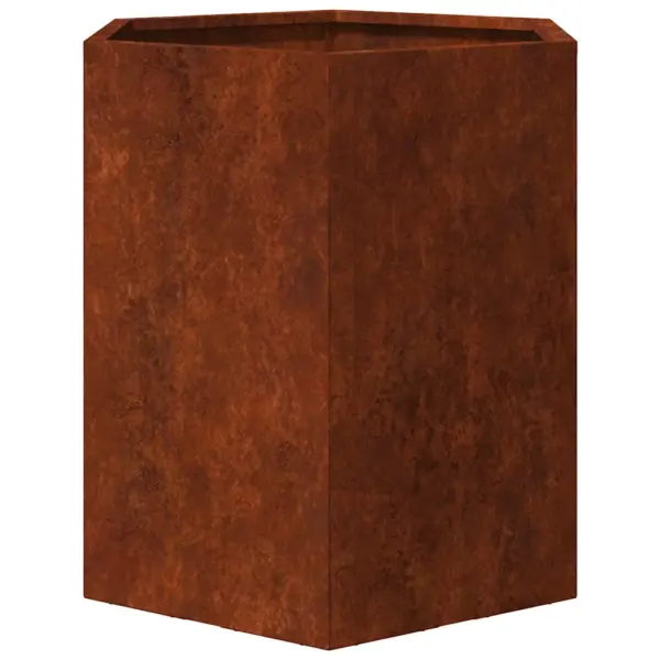 Corten-terasest taimekast, roostevärvi, 40 x 40 x 45 cm, põhjata – 5