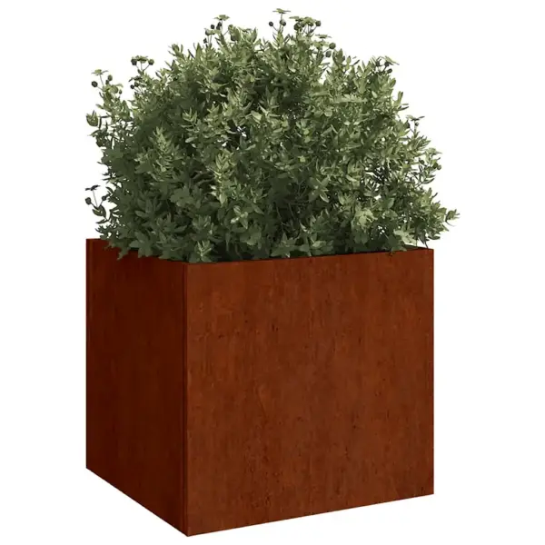 Corten-terasest taimekast, roostevärvi, 49 x 47 x 46 cm – 3