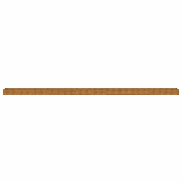 Pikk taimekast aiataimedele, Corten-teras, roostes, 1152 x 50 x 36 cm - 4