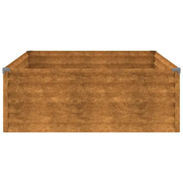 Corteni terasest taimekast, roostes, 100 x 100 x 36 cm - 5