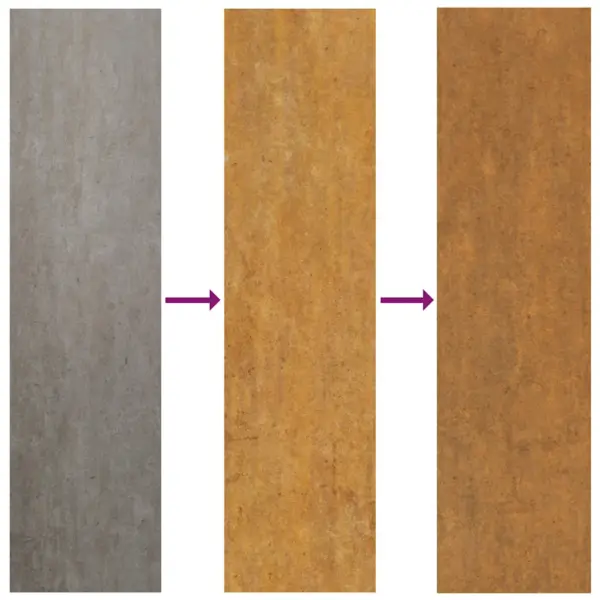 Corteni terasest taimekast, roostes, 100 x 100 x 36 cm - 6
