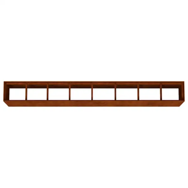 Aia taimekast Corteni terasest, roostes, 360 x 40 x 80 cm – 5