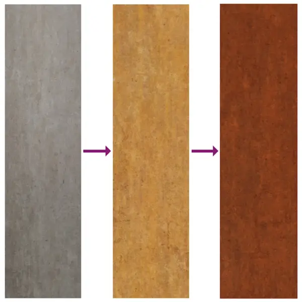 Õue taimekast Corteni terasest, roostes, 138 x 120 x 45 cm – 9
