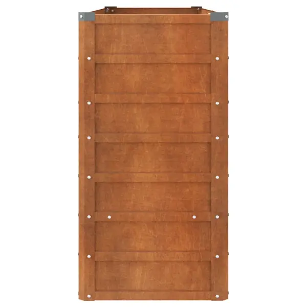 Corteni terasest roostevärvi taimekast avatud põhjaga, 160 x 40 x 77 cm – 5