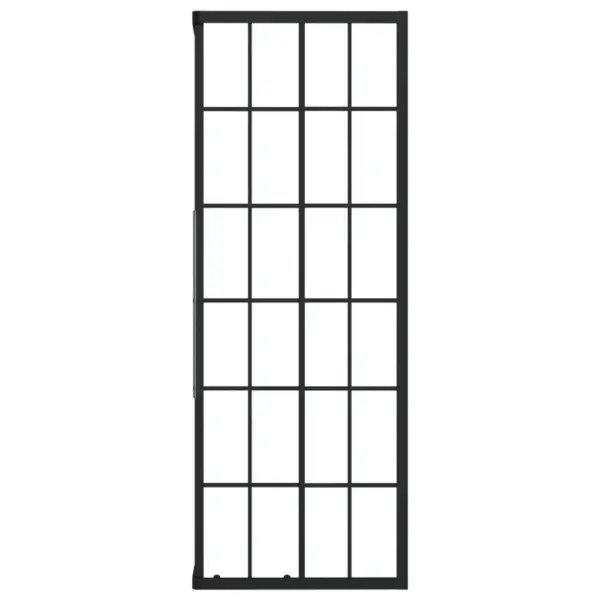 Dušikabiin musta ruudustikuga ESG-turvaklaasist, 80 x 80 x 180 cm – 6