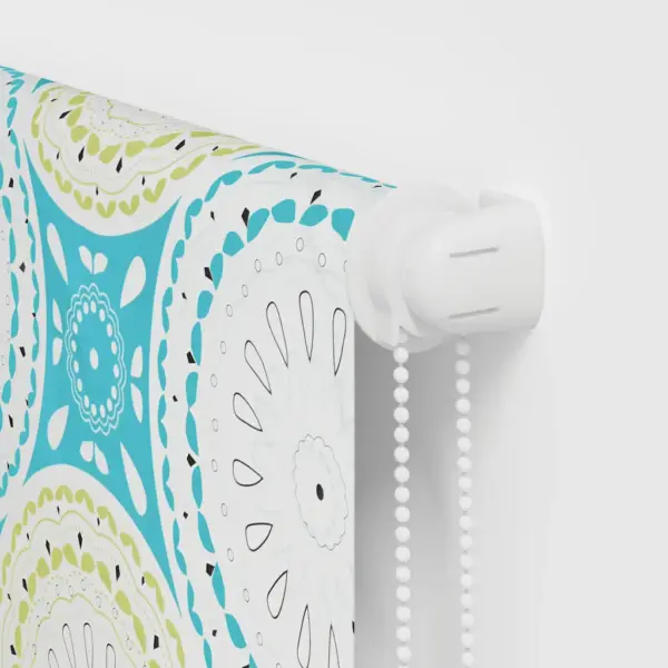 Veekindel dušikardin-ruloo ornamentmustriga, sinine, 70 x 240 cm – 9