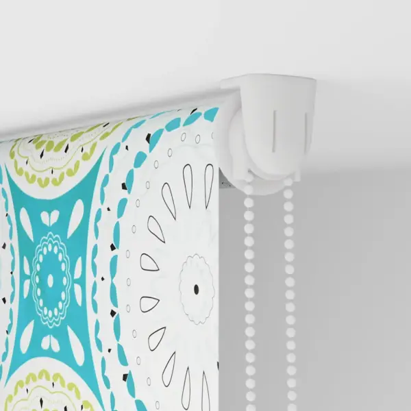 Veekindel dušikardin-ruloo ornamentmustriga, sinine, 70 x 240 cm – 10