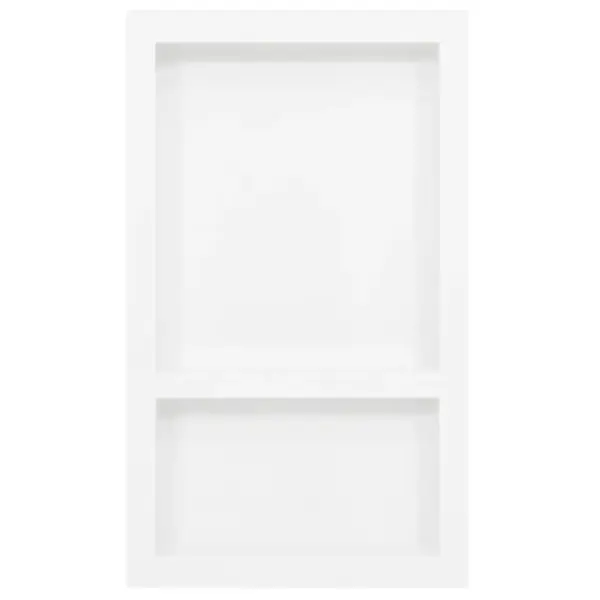 Dušinišš 2 riiuliga, kõrgläikega valge, 41 x 69 x 9 cm – 2