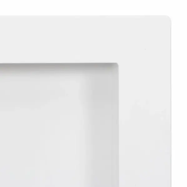 Dušinišš 2 riiuliga, kõrgläikega valge, 41 x 69 x 9 cm – 5