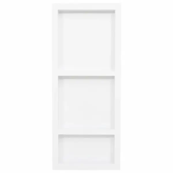 Dušinišš 3 sektsiooniga, kõrgläikega valge SMC, 41 x 99 x 9 cm – 2