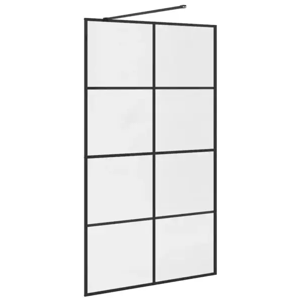 Dušinurga sein ESG-turvaklaasiga, läbipaistev, must raam, 115 x 195 cm – 6