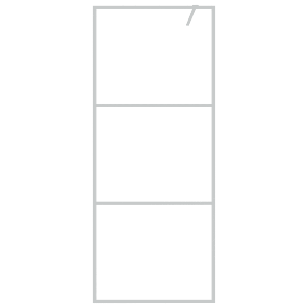 Dušinurga sein 3 klaaspaneeliga, hõbedane raam, läbipaistev ESG-klaas, 80 x 195 cm – 3