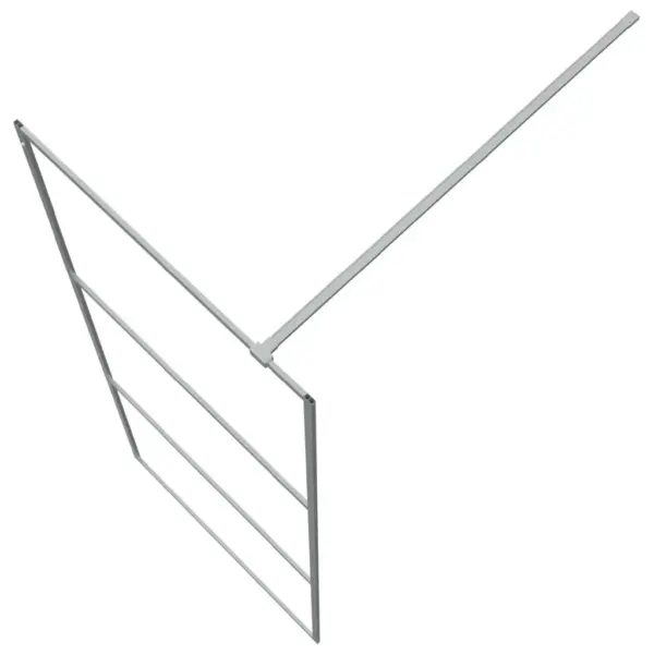 Dušinurga sein 3 klaaspaneeliga, hõbedane raam, läbipaistev ESG-klaas, 80 x 195 cm – 5