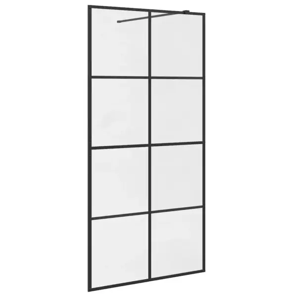 Must raamiga dušinurga sein, läbipaistev ESG-turvaklaas, 100 x 195 cm – 2