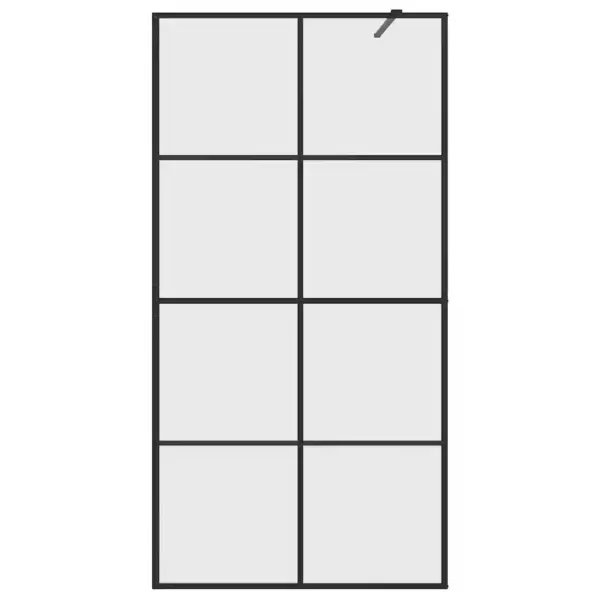Must raamiga dušinurga sein, läbipaistev ESG-turvaklaas, 100 x 195 cm – 4