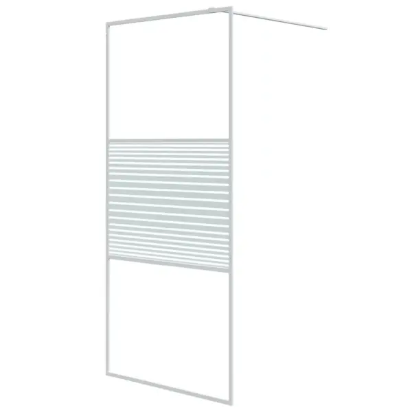 Pritsmekindel dušinurga sein valge raamiga, 90 x 195 cm ESG-klaas – 2