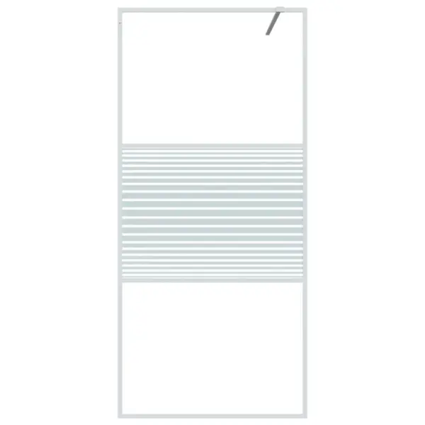 Pritsmekindel dušinurga sein valge raamiga, 90 x 195 cm ESG-klaas – 3