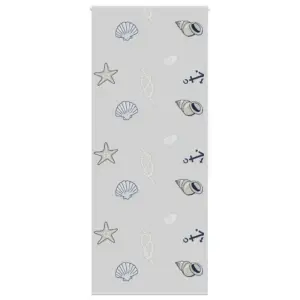 Veekindel duširull-ruloo meretähe mustriga, hall, 90 x 240 cm