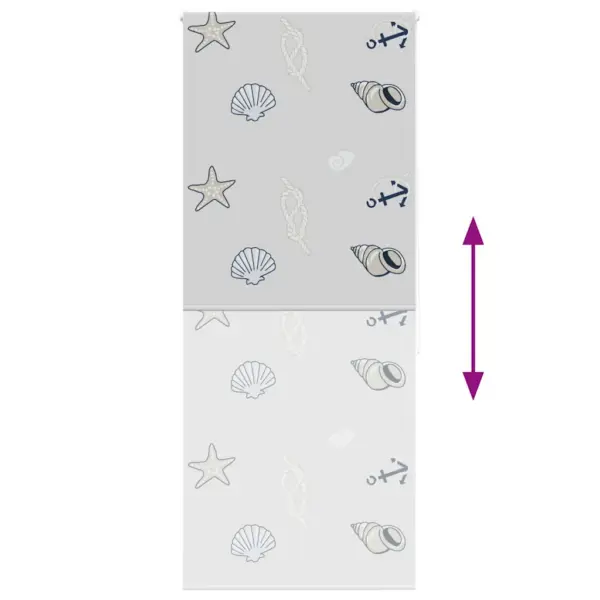 Veekindel duširull-ruloo meretähe mustriga, hall, 90 x 240 cm – 5