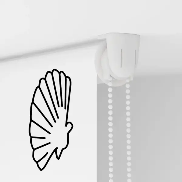 Veekindel duširull-ruloo mereteemalise mustriga, PEVA, 80 x 240 cm – 10