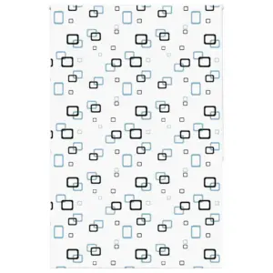 Veekindel duširull-ruloo vannituppa, valge PEVA, mullimuster, 150 x 240 cm