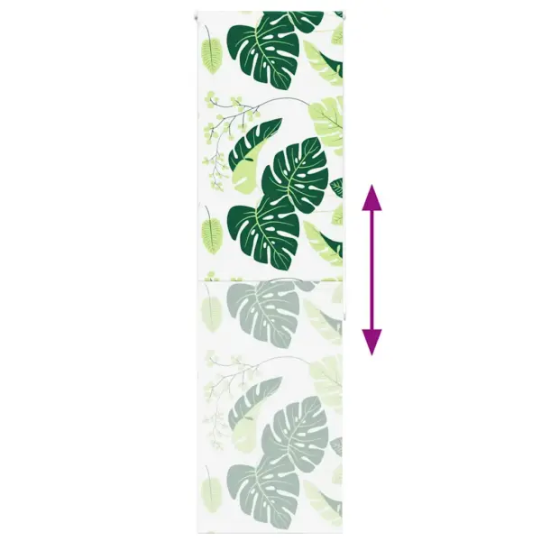 Duširull-ruloo roheliste lehtedega, PEVA, ketiga, 70 x 240 cm – 5
