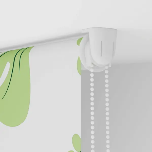 Veekindel duširull-ruloo roheliste lehtede mustriga, 160 x 240 cm – 10