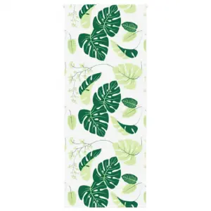 Duširull-ruloo vannituppa, rohelised lehed, PEVA, 90 x 240 cm