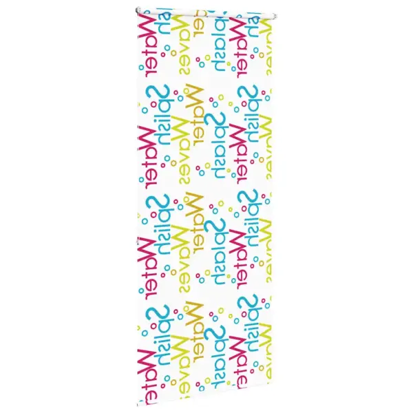 Duširull-ruloo Splash mustriga, veekindel PEVA, 110 x 240 cm – 4