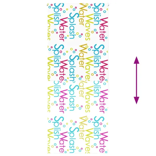 Duširull-ruloo Splash mustriga, veekindel PEVA, 110 x 240 cm – 5