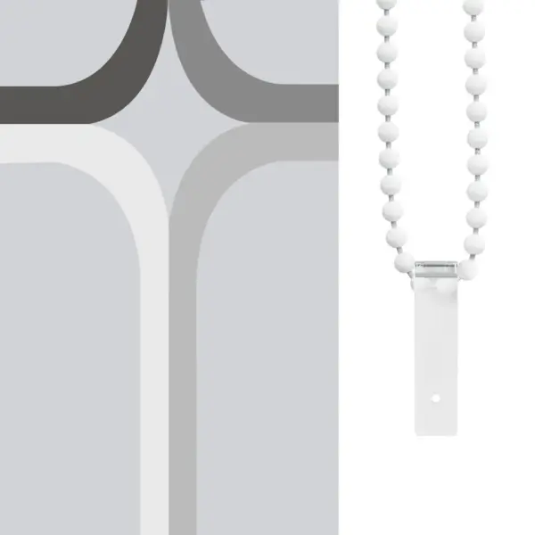 Valge ruudumustriga duširuloo, vettpidav PEVA, 140 x 240 cm – 6