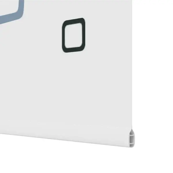 Duširuloo geomeetrilise mustriga, valge PEVA, 80 x 240 cm – 12