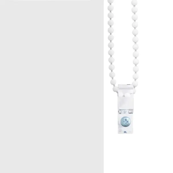 Duširuloo geomeetrilise mustriga, valge PEVA, 80 x 240 cm – 8