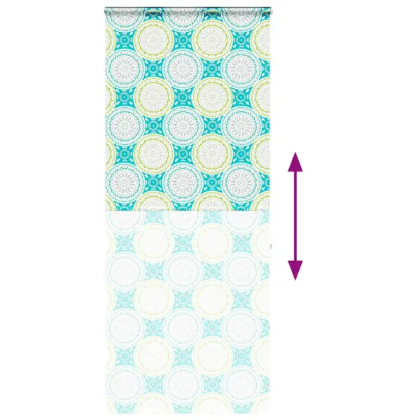 Veekindel kassetiga duširuloo, ornamentmustriga, 100 x 240 cm PEVA – 5