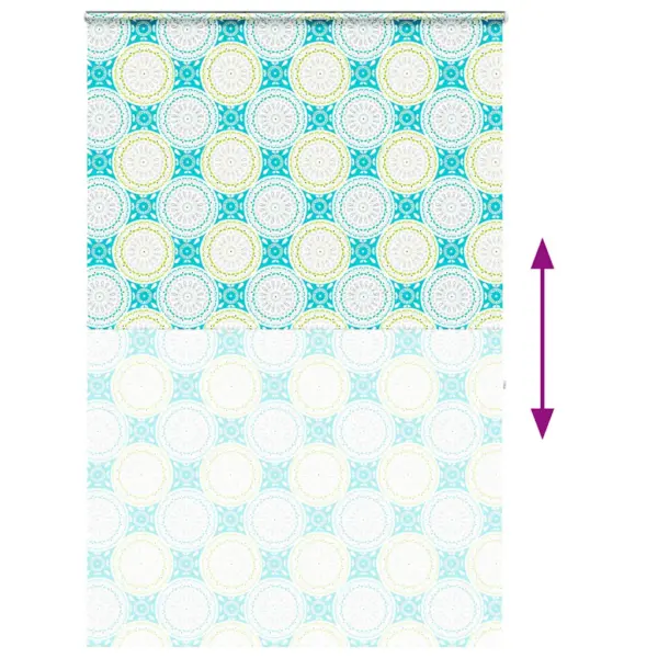 Veekindel kassetiga duširuloo, ornamentmustriga PEVA, 160 x 240 cm – 5