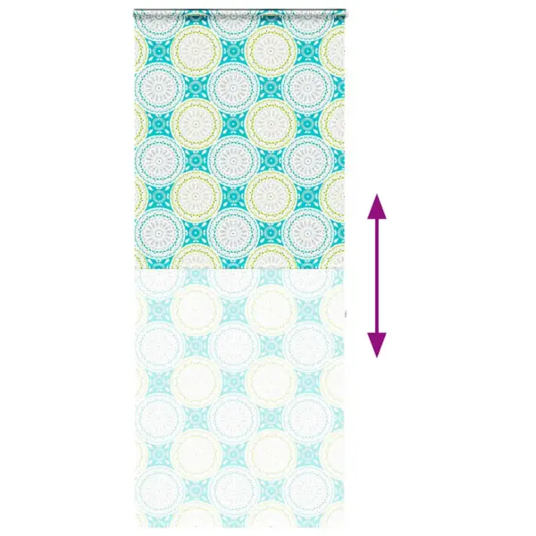 Duširuloo kassetiga, ornamentmustriga PEVA, 110 x 240 cm, kanga laius 106 cm – 5