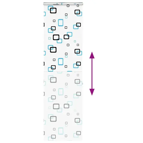 Kassetiga duširuloo, geomeetriline muster, PEVA, 70 x 240 cm – 5