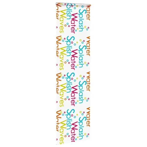 Duširuloo kassetiga Splash mustriga, PEVA, 70 x 240 cm – 3