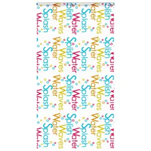 Veekindel duširuloo kassettmehhanismiga Splash muster, PEVA, 130 x 240 cm