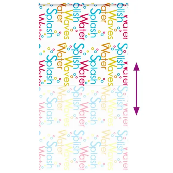 Veekindel duširuloo kassettmehhanismiga Splash muster, PEVA, 130 x 240 cm – 5