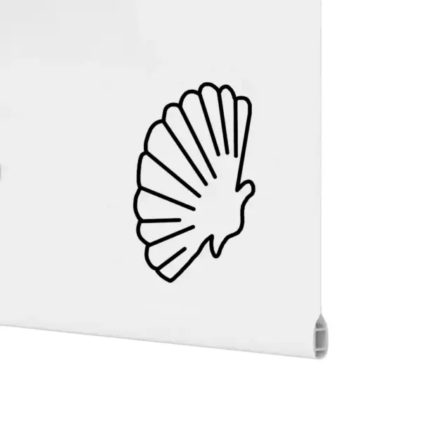 Veekindel duširuloo merekarpide ja meritähtede mustriga, PEVA, 100 x 240 cm, mitme paigaldusviisiga – 12